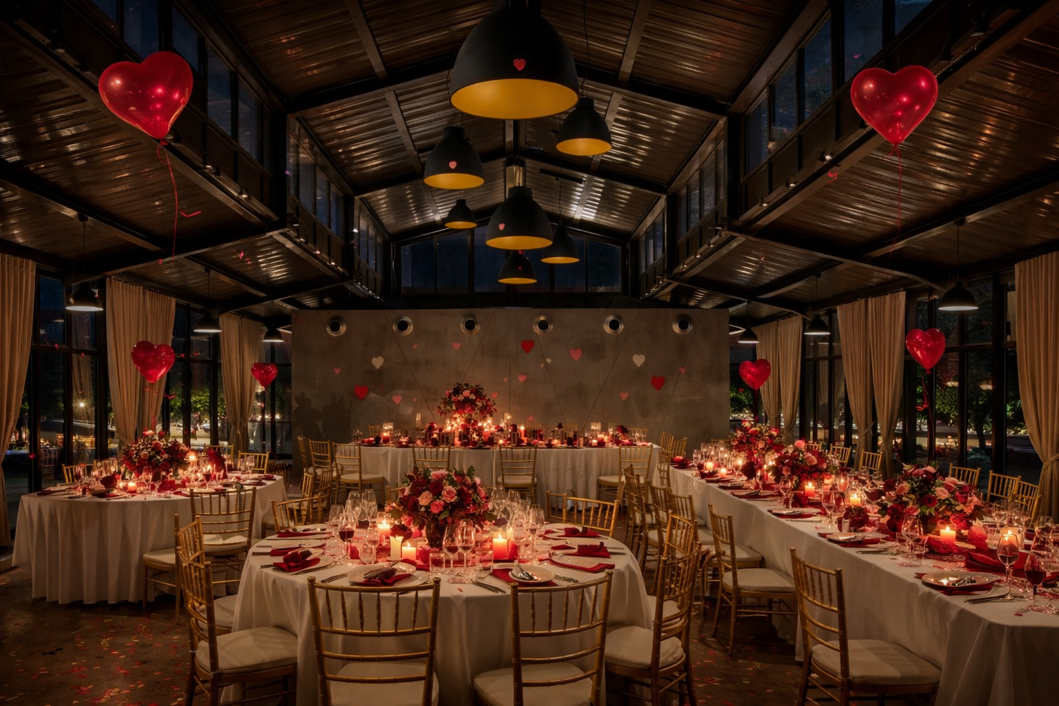Dîner romantique dans l'Orangerie